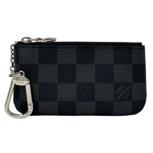 Louis Vuitton Damier Graphite Canvas Pochette Cle (Black/Grey) N60155, Men's,...